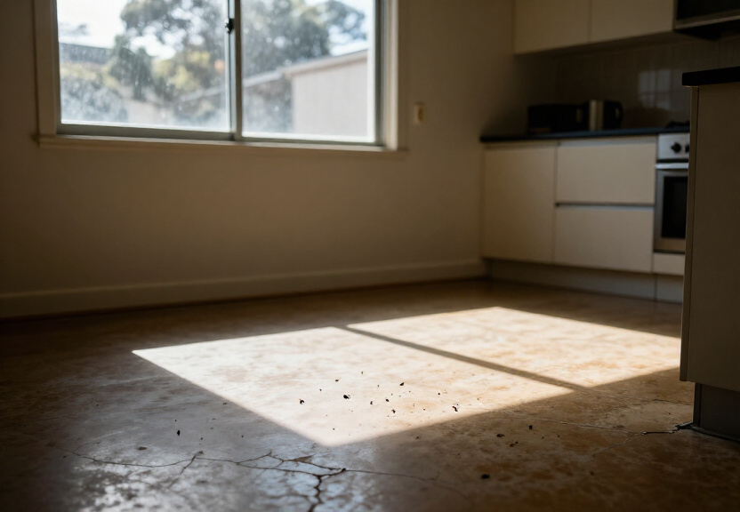 Cockroaches in a Lethbridge Park kitchen before treatment